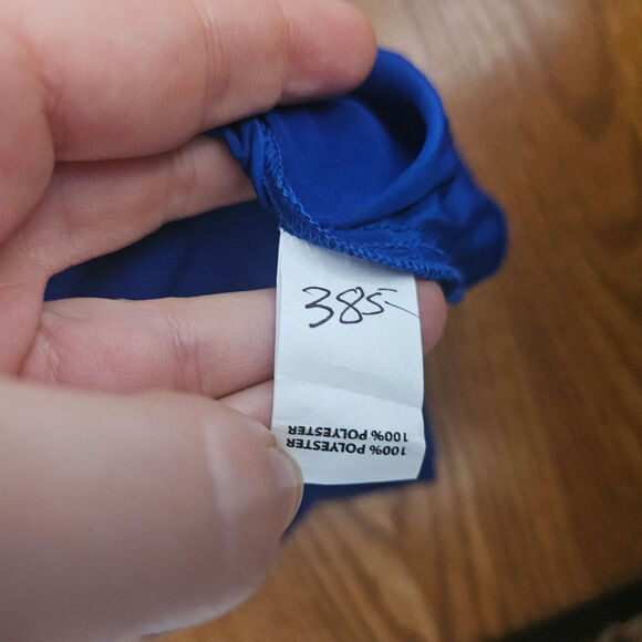 Ramy Brook New York Blue Cobalt Ruffle Dress Size Small - Picture 8 of 8